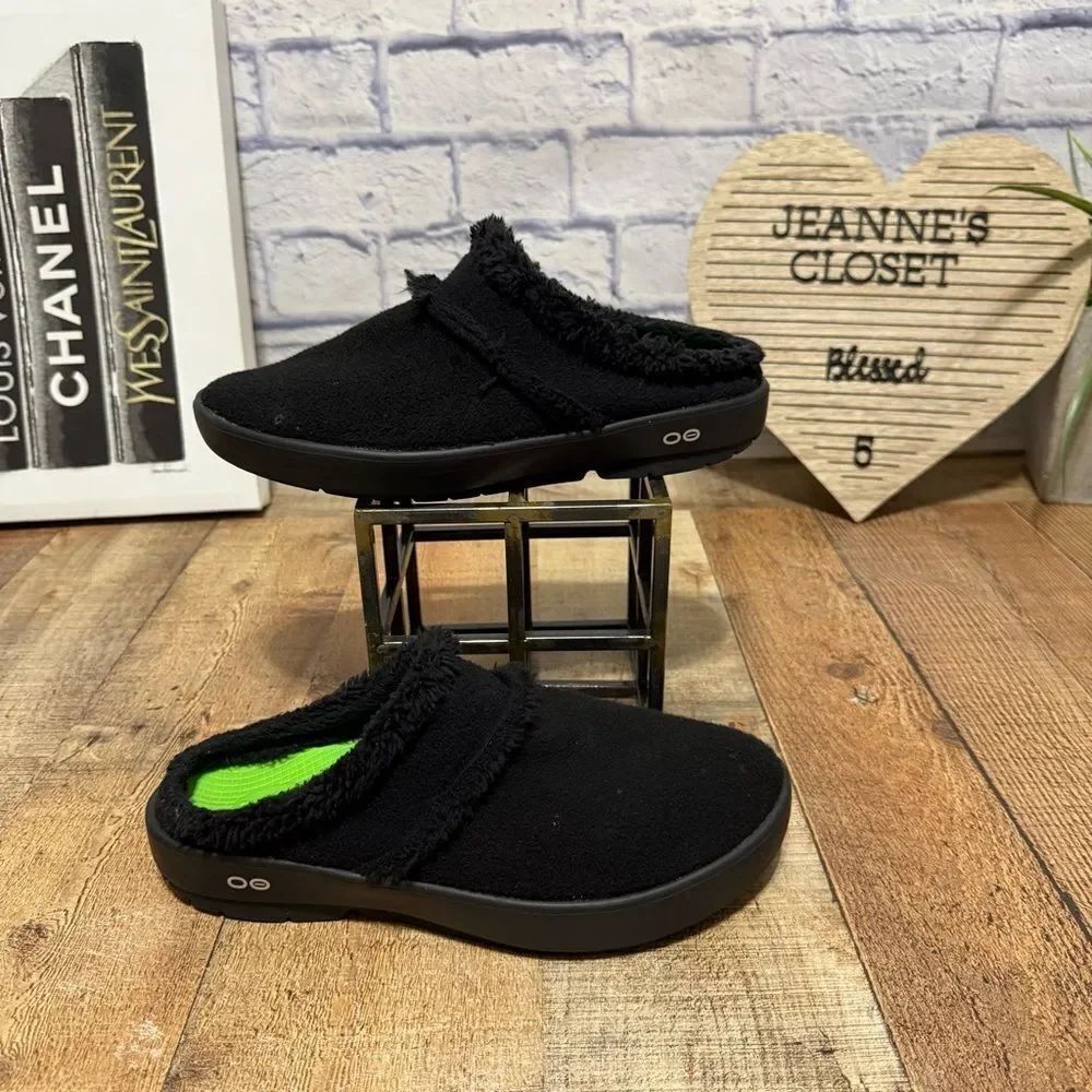 WOMEN'S OOCOOZIE MULE SHOE - BLACK size 12